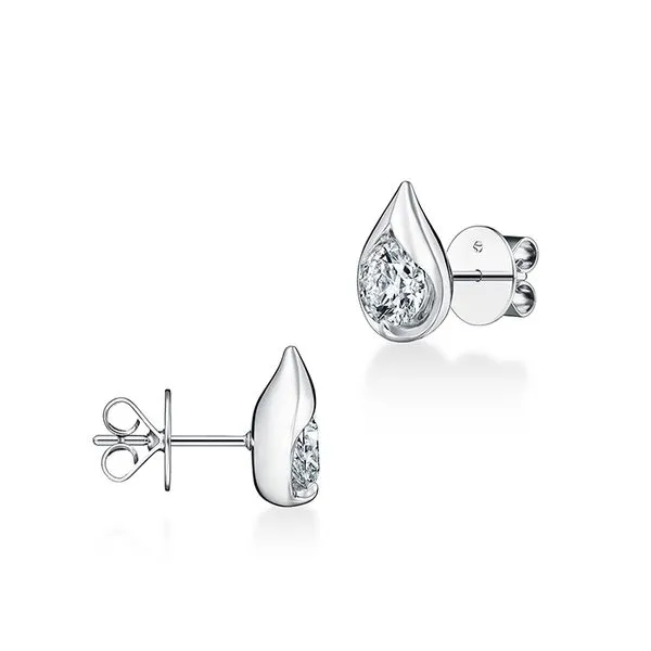 18K White Gold Diamond Earrings Image 3 Koerbers Fine Jewelry Inc New Albany, IN