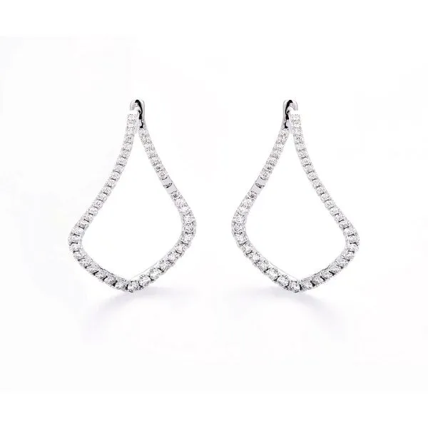 14K White Gold Diamond Earrings Koerbers Fine Jewelry Inc New Albany, IN