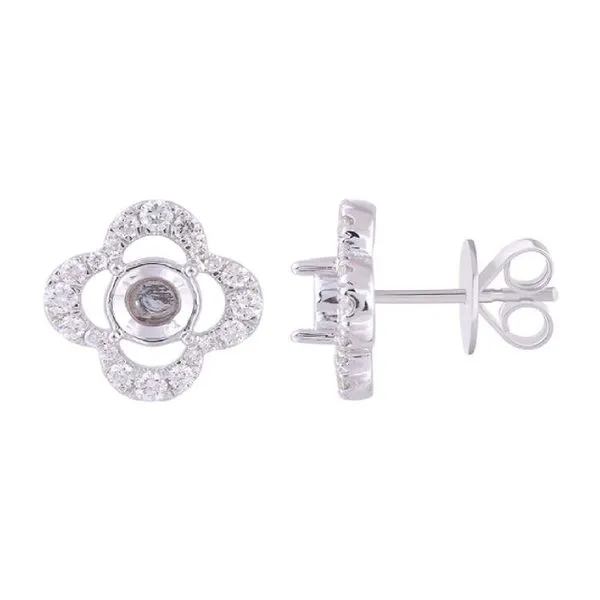 14K White Gold Diamond Earrings Koerbers Fine Jewelry Inc New Albany, IN