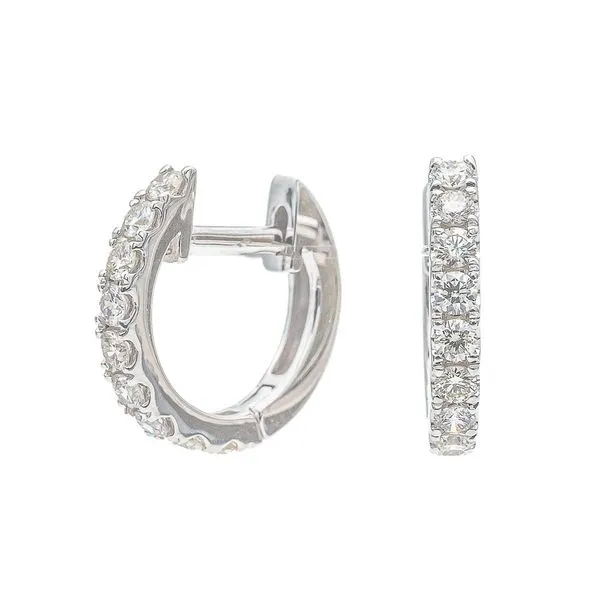 14K White Gold Diamond Earrings Koerbers Fine Jewelry Inc New Albany, IN