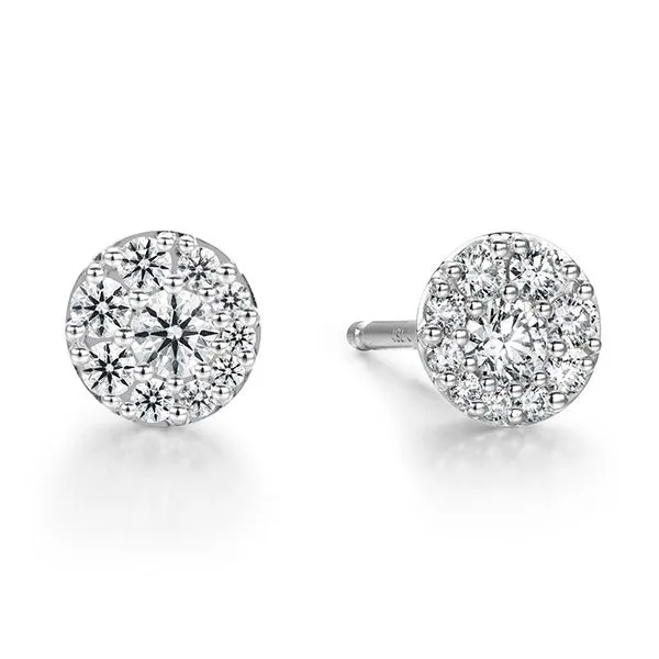 18K White Tess Diamond Circle Earrings Koerbers Fine Jewelry Inc New Albany, IN