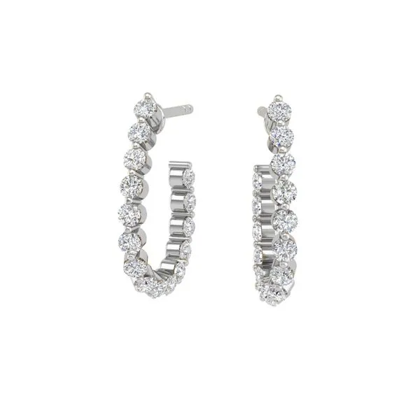 18K White Gold Diamond Sarabeth Contemporary Earrings Koerbers Fine Jewelry Inc New Albany, IN