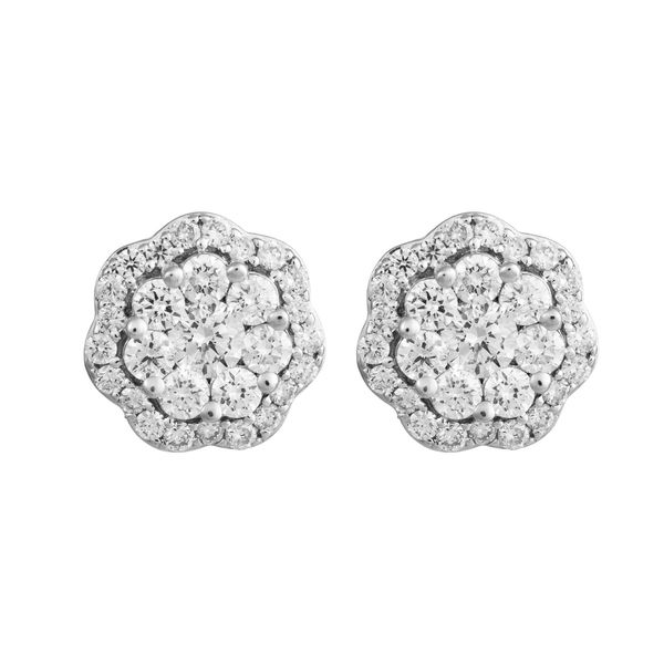 18K White Gold Diamond Earrings Koerbers Fine Jewelry Inc New Albany, IN
