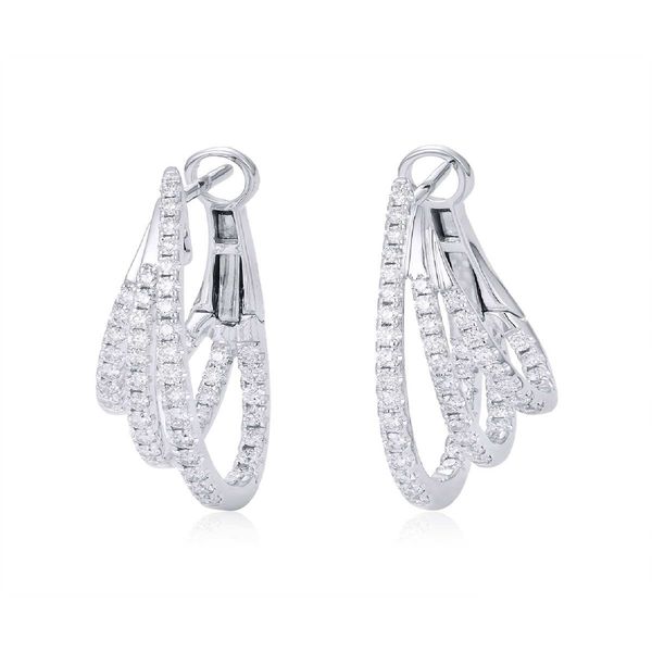 14K White Gold Diamond Earrings Koerbers Fine Jewelry Inc New Albany, IN