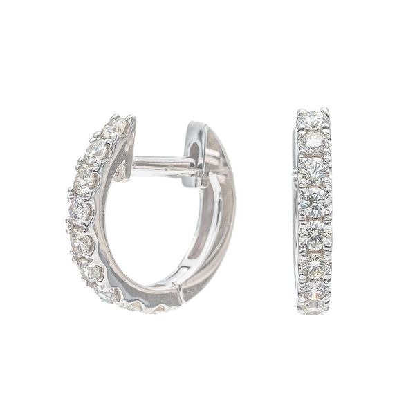 14K White Gold Diamond Earrings Koerbers Fine Jewelry Inc New Albany, IN