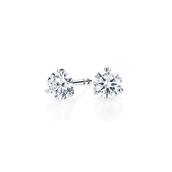 14K White Gold 3 Prong Diamond Stud Earrings 1.65 CTW Koerbers Fine Jewelry Inc New Albany, IN