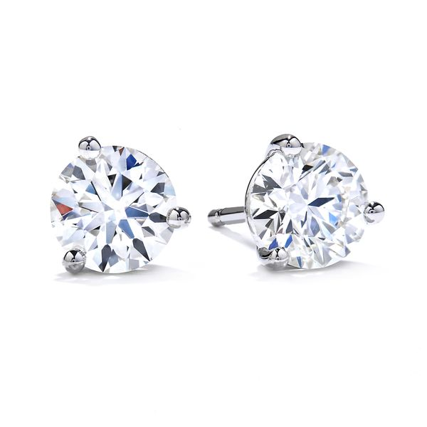 18K White Gold 3-Prong Studs Diamond Earrings 0.24 CTW Koerbers Fine Jewelry Inc New Albany, IN