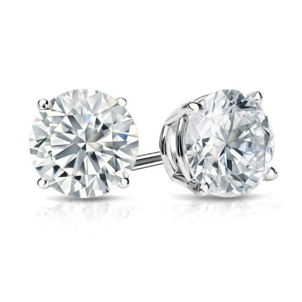 Platinum Diamond Stud Earrings 2.01 CTs Koerbers Fine Jewelry Inc New Albany, IN
