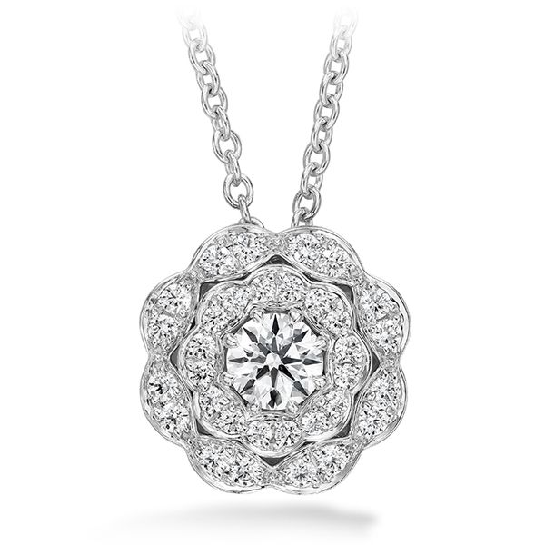 18K White Gold Lorelei Double Halo Diamond Pendant Koerbers Fine Jewelry Inc New Albany, IN