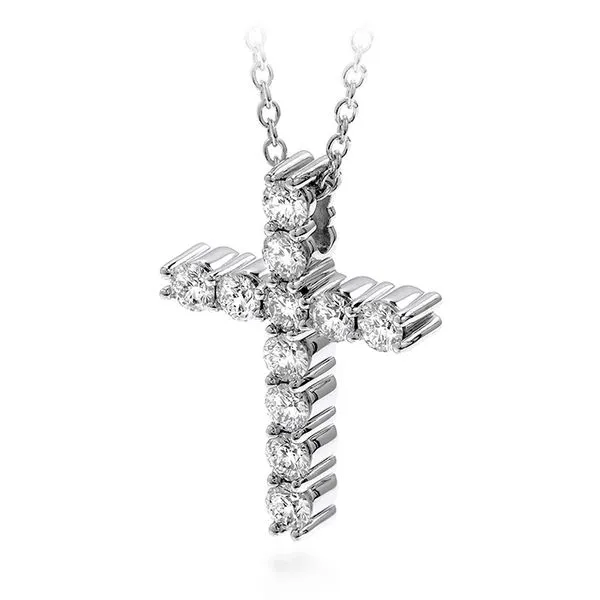 18K White Gold Whimsical Medium Cross Pendant Image 2 Koerbers Fine Jewelry Inc New Albany, IN