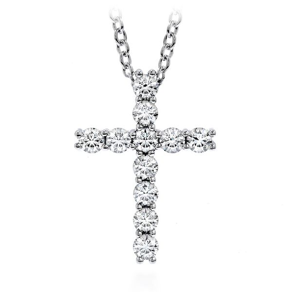 18K White Gold Whimsical Medium Cross Pendant Koerbers Fine Jewelry Inc New Albany, IN