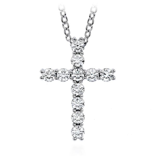 18K White Gold Whimsical Cross Pendant Necklace Koerbers Fine Jewelry Inc New Albany, IN