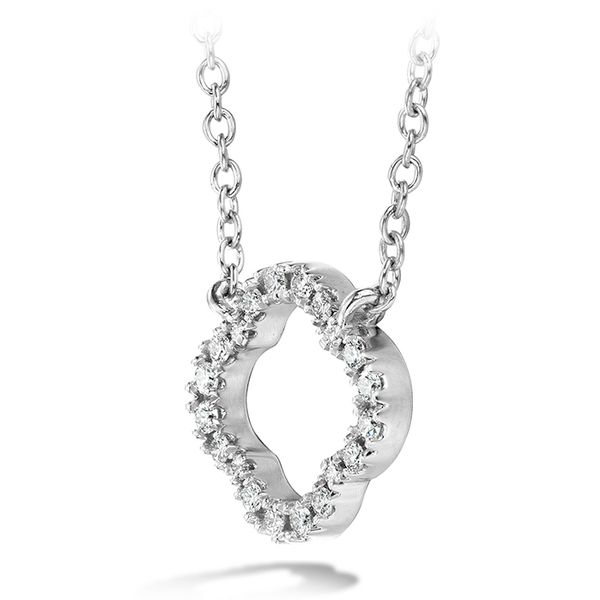 18K White Gold Hearts On Fire Signature Petal Pendant Image 2 Koerbers Fine Jewelry Inc New Albany, IN