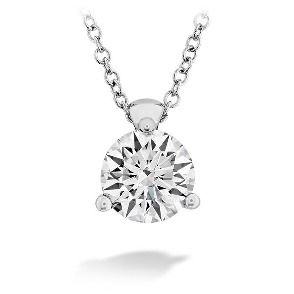 18K White Gold HOF Classic 3 Prong Solitaire Pendant Koerbers Fine Jewelry Inc New Albany, IN