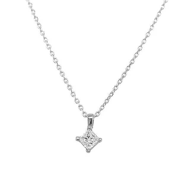 14K Yellow Gold Princess Cut Diamond Pendant Koerbers Fine Jewelry Inc New Albany, IN