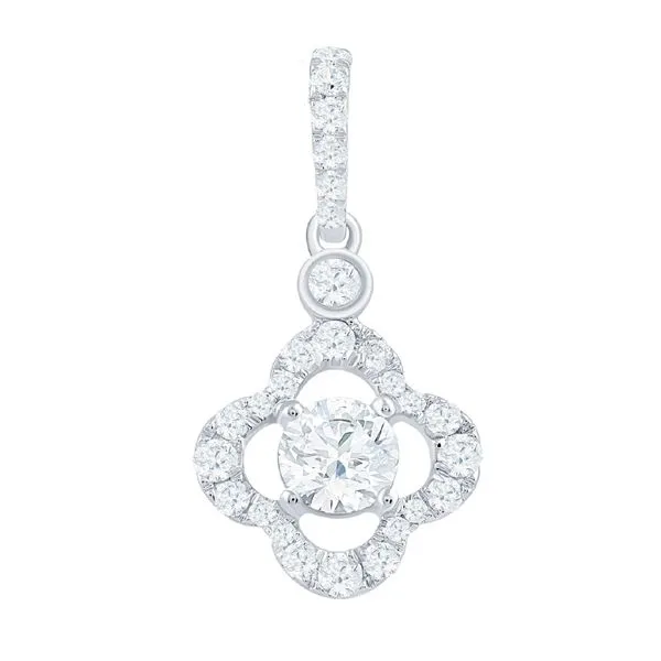 14K White Gold Diamond Pendant Koerbers Fine Jewelry Inc New Albany, IN