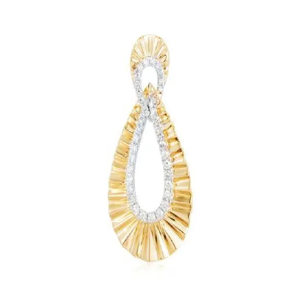 14K Yellow and White Gold Diamond Pendant Koerbers Fine Jewelry Inc New Albany, IN
