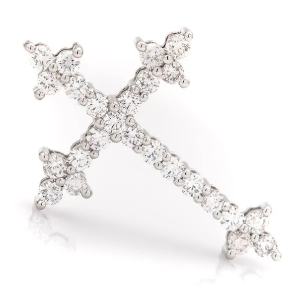 14K White Gold Hidden Bail Cross Pendant Koerbers Fine Jewelry Inc New Albany, IN