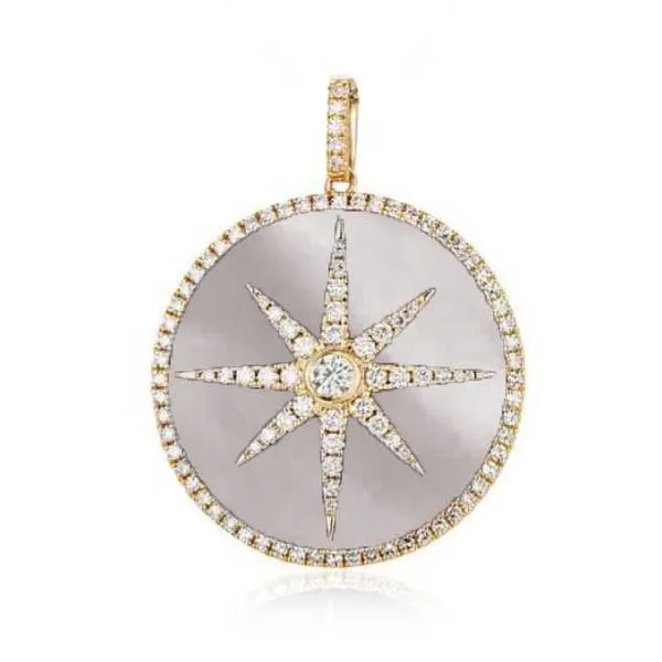 14K Yellow Gold Mother of Pearl Pendant Koerbers Fine Jewelry Inc New Albany, IN