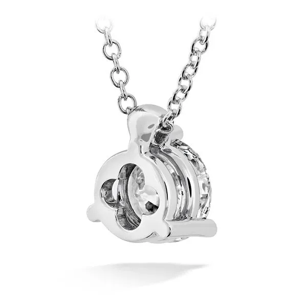 18K White Gold Diamond Solitaire Pendant Image 3 Koerbers Fine Jewelry Inc New Albany, IN
