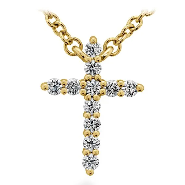 18K Yellow Gold Small Signature Cross Pendant Koerbers Fine Jewelry Inc New Albany, IN