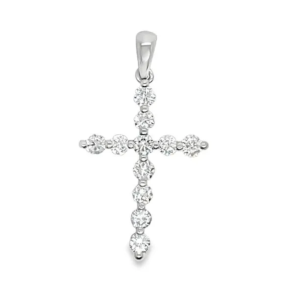 14K White Gold Diamond Cross Pendant 0.55 CTW Koerbers Fine Jewelry Inc New Albany, IN
