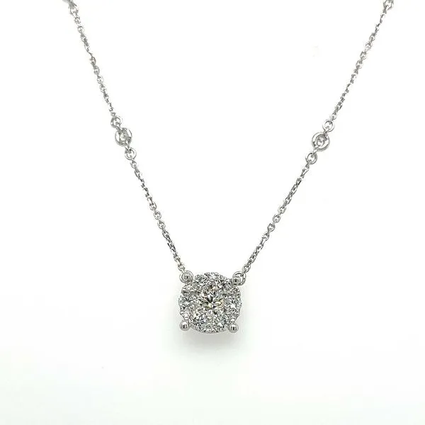 14K White Gold Diamond Pendant Koerbers Fine Jewelry Inc New Albany, IN