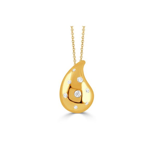 18K Yellow Gold Diamond Pendant Koerbers Fine Jewelry Inc New Albany, IN