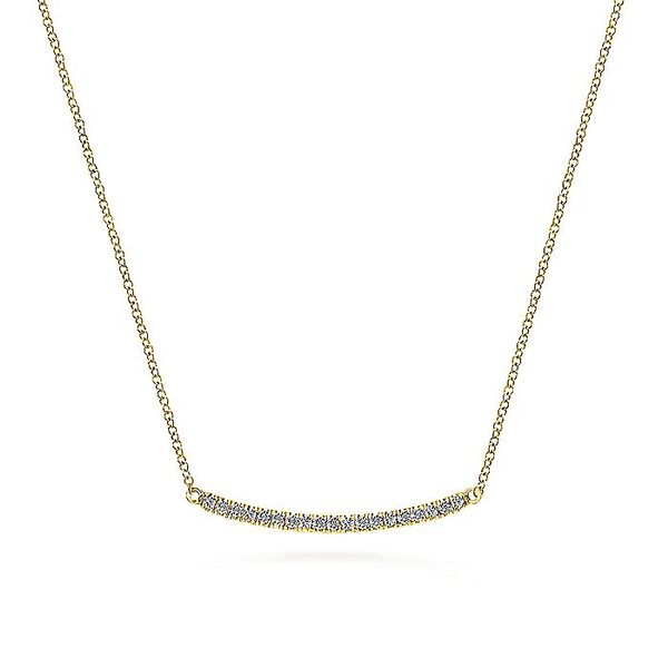 14K Yellow Gold Indulgence Diamond Bar Necklace Koerbers Fine Jewelry Inc New Albany, IN