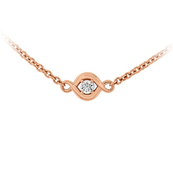 18K Rose Gold Optima Station Necklace Image 2 Koerbers Fine Jewelry Inc New Albany, IN