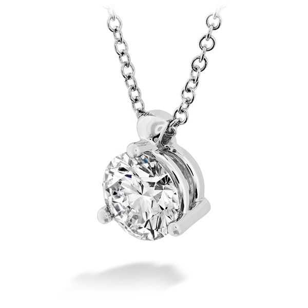 18K White Gold HOF Classic 3 Prong Solitaire Pendant Image 2 Koerbers Fine Jewelry Inc New Albany, IN