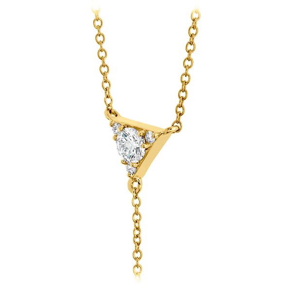 18K Yellow Gold Triplicity Triangle Lariat Necklace Image 2 Koerbers Fine Jewelry Inc New Albany, IN