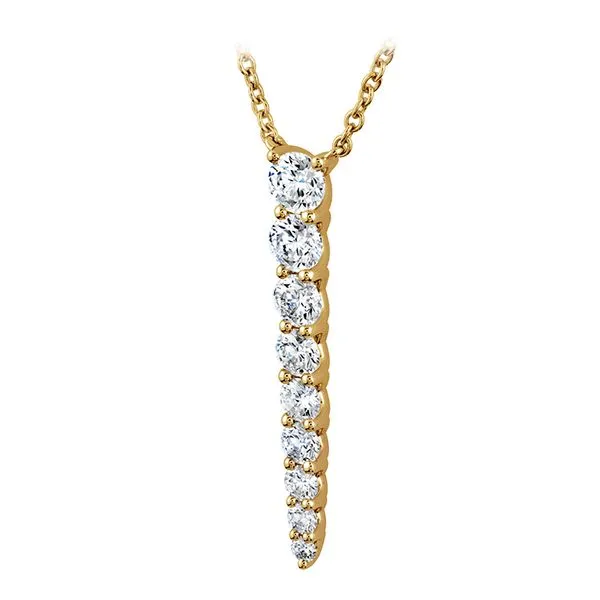 18K Yellow Gold Identity Pendant Necklace Image 2 Koerbers Fine Jewelry Inc New Albany, IN