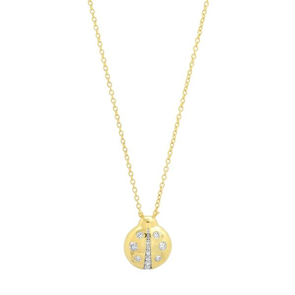 14K Yellow Gold Diamond Baby Ladybug Necklace Koerbers Fine Jewelry Inc New Albany, IN