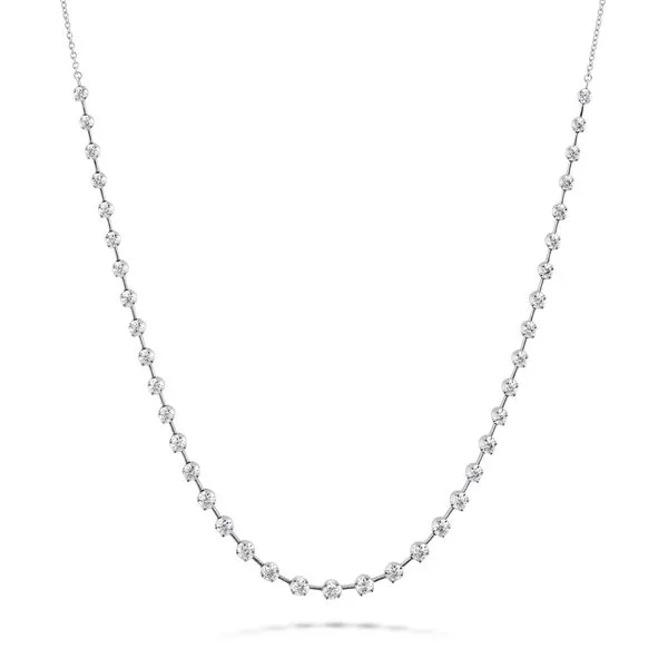 18K White Gold Serena Diamond Station Necklace Koerbers Fine Jewelry Inc New Albany, IN