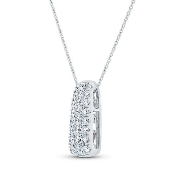 18K White Gold Diamond Brooch Pendant Image 2 Koerbers Fine Jewelry Inc New Albany, IN