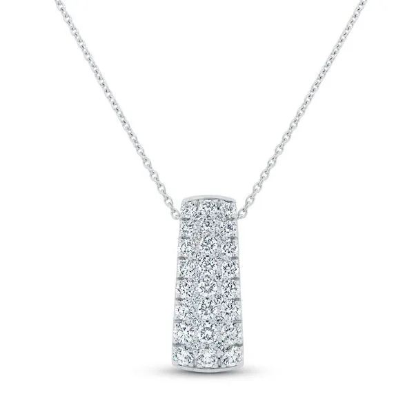 18K White Gold Diamond Brooch Pendant Koerbers Fine Jewelry Inc New Albany, IN