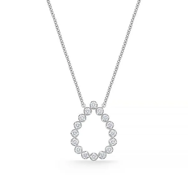 18K White Gold Essentials Pear Shape Necklace Koerbers Fine Jewelry Inc New Albany, IN