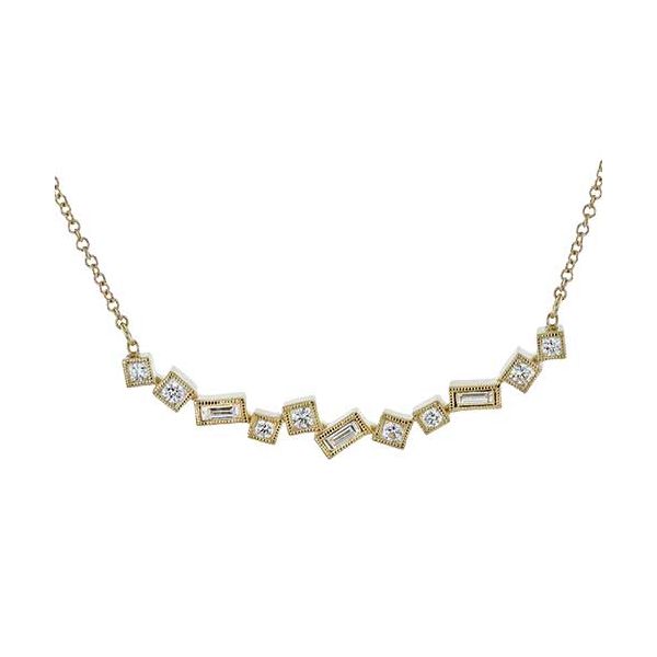 14K Yellow Gold Diamond Necklace