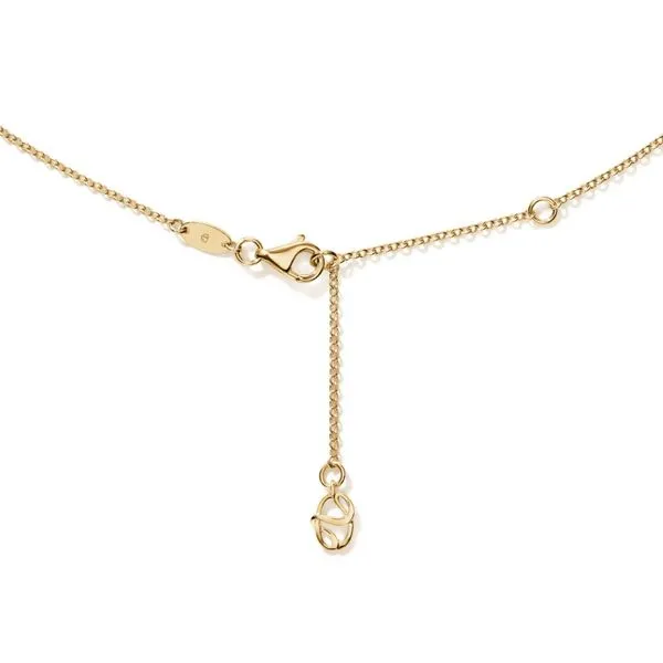 18K Yellow Gold Barre Floating Diamond Necklace Image 3 Koerbers Fine Jewelry Inc New Albany, IN