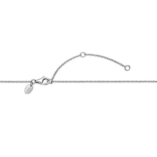 18K White Gold Identity Small V Pendant Necklace Image 4 Koerbers Fine Jewelry Inc New Albany, IN