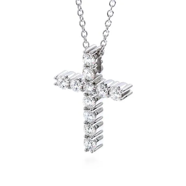 18K White Gold Whimsical Cross Pendant Image 2 Koerbers Fine Jewelry Inc New Albany, IN