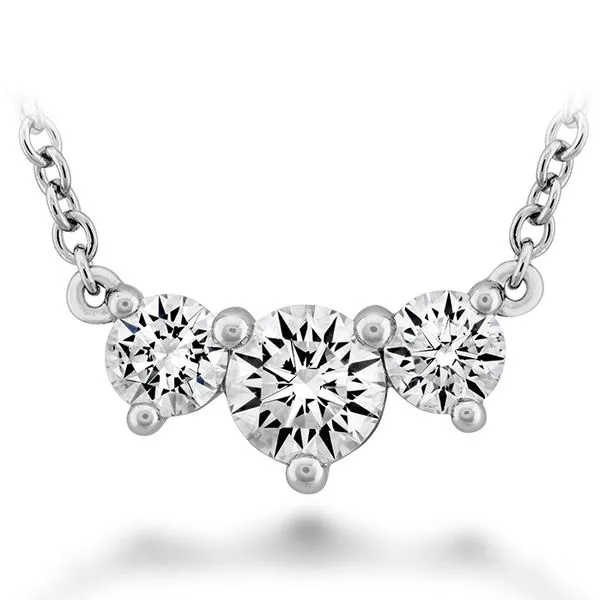 18K White Gold Trinity Diamond Necklace Koerbers Fine Jewelry Inc New Albany, IN