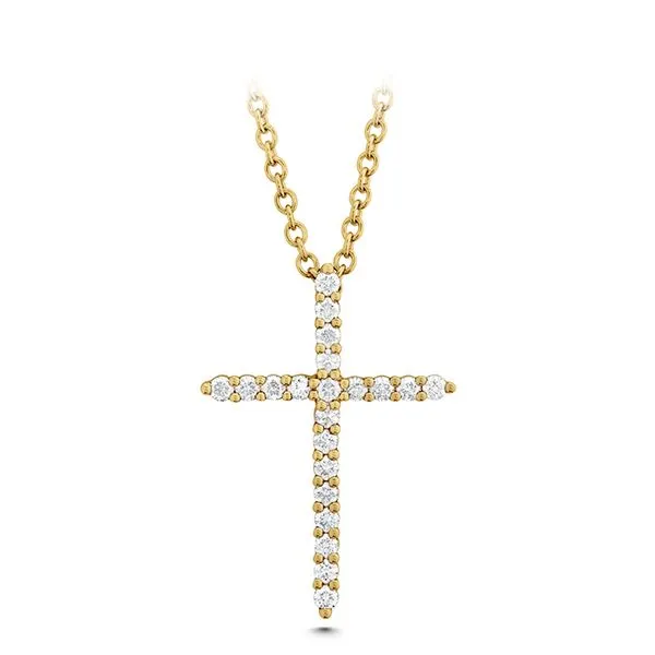 18K Yellow Gold Diamond Cross Pendant Koerbers Fine Jewelry Inc New Albany, IN