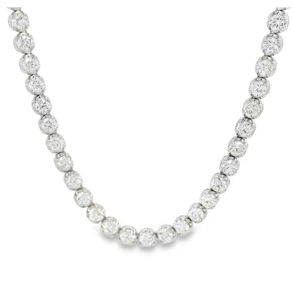 14K White Gold Diamond Tennis Necklace Koerbers Fine Jewelry Inc New Albany, IN