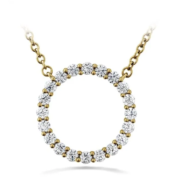 18K Yellow Gold Medium Signature Circle Pendant Koerbers Fine Jewelry Inc New Albany, IN