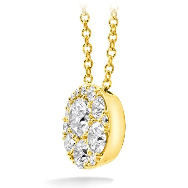 18K White Gold Tessa Diamond Circle Pendant Image 2 Koerbers Fine Jewelry Inc New Albany, IN