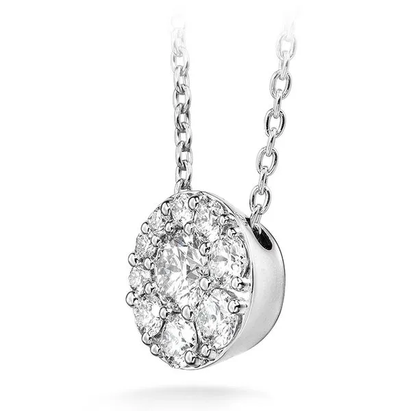 18K White Gold Tessa Diamond Circle Pendant Image 2 Koerbers Fine Jewelry Inc New Albany, IN