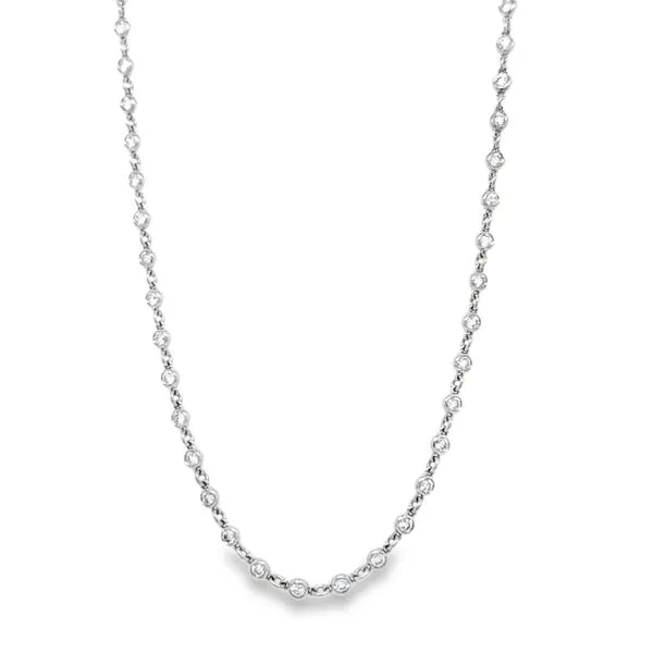 18K White Gold By the Yard Diamond Necklace Koerbers Fine Jewelry Inc New Albany, IN