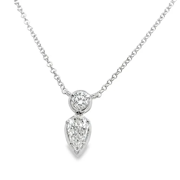 14K White Gold Diamond Pendant Necklace Koerbers Fine Jewelry Inc New Albany, IN